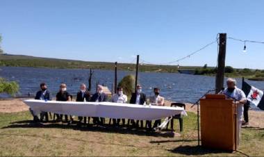 Firmaron los convenios para la habilitación de las presas Achiras y Las Lajas