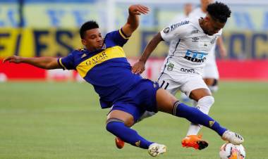 En un partido discreto, Boca igualó 0-0 ante Santos en la primera semifinal de la Copa Libertadores