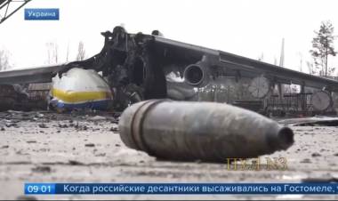 Así ha quedado el Antónov An-225, el avión más grande del mundo destruido por los rusos