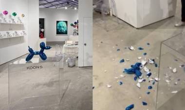 Una mujer rompió por accidente una escultura de Jeff Koons valuada en US$42 mil