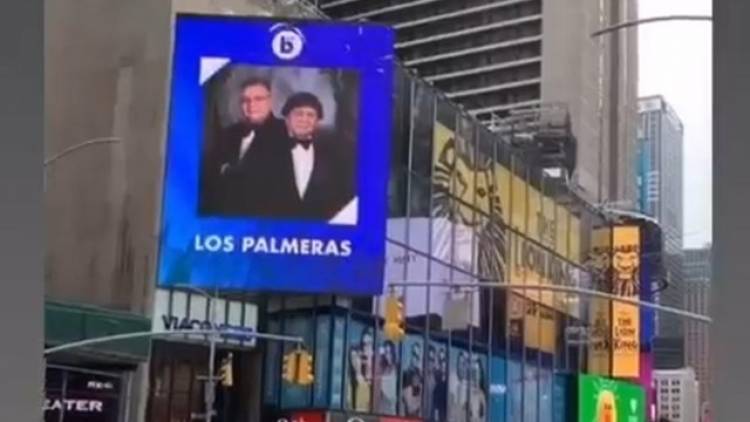 Los Palmeras llegaron al Time Square: serán parte del #FestivalOnLine