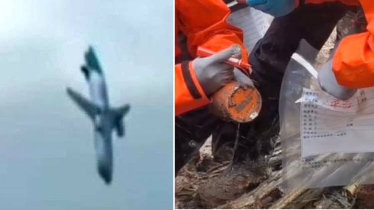 Misterio por la caída de 8000 metros en 3 minutos: hallaron una caja negra del avión que se estrelló en China