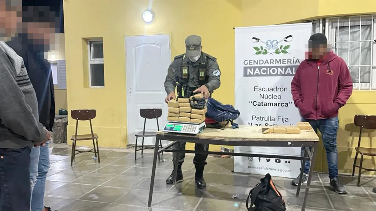 Iban de Córdoba a Catamarca con más de 19 kilos de marihuana en el equipaje de mano