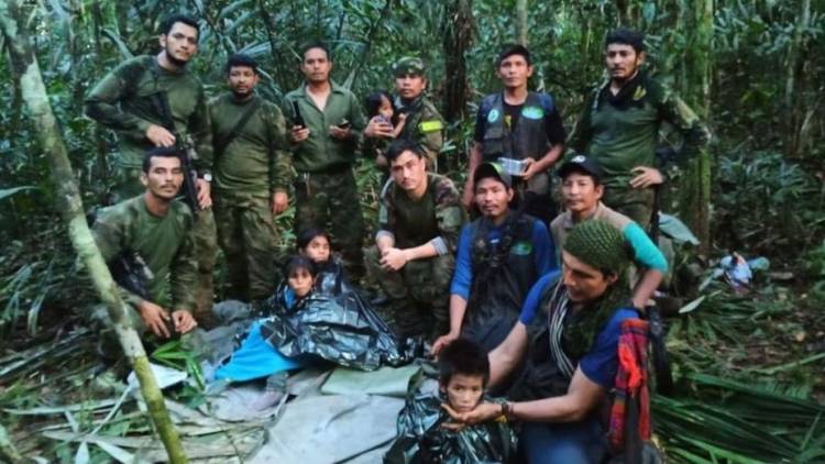 Encontraron con vida a los cuatro nenes perdidos hace 40 días en la selva colombiana