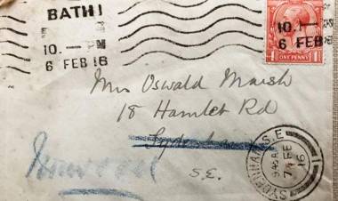 Una carta llega a su destino en Londres más de un siglo después de ser enviada